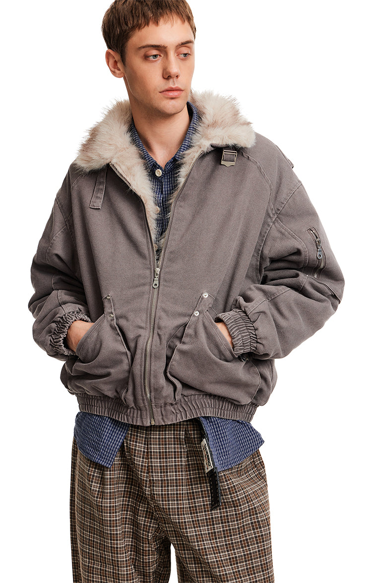 MADWITCH DENIM PILE PARKA #BM350