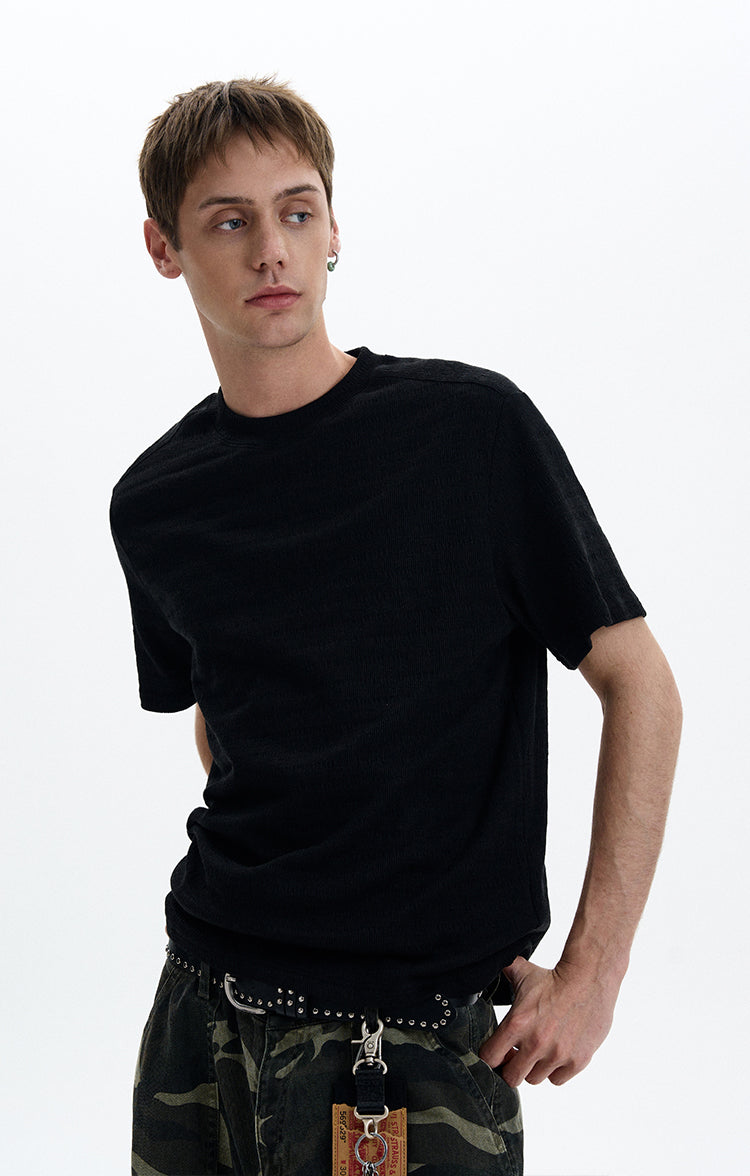 MADWITCH KNIT SHORT SLEEVE TEE #25050