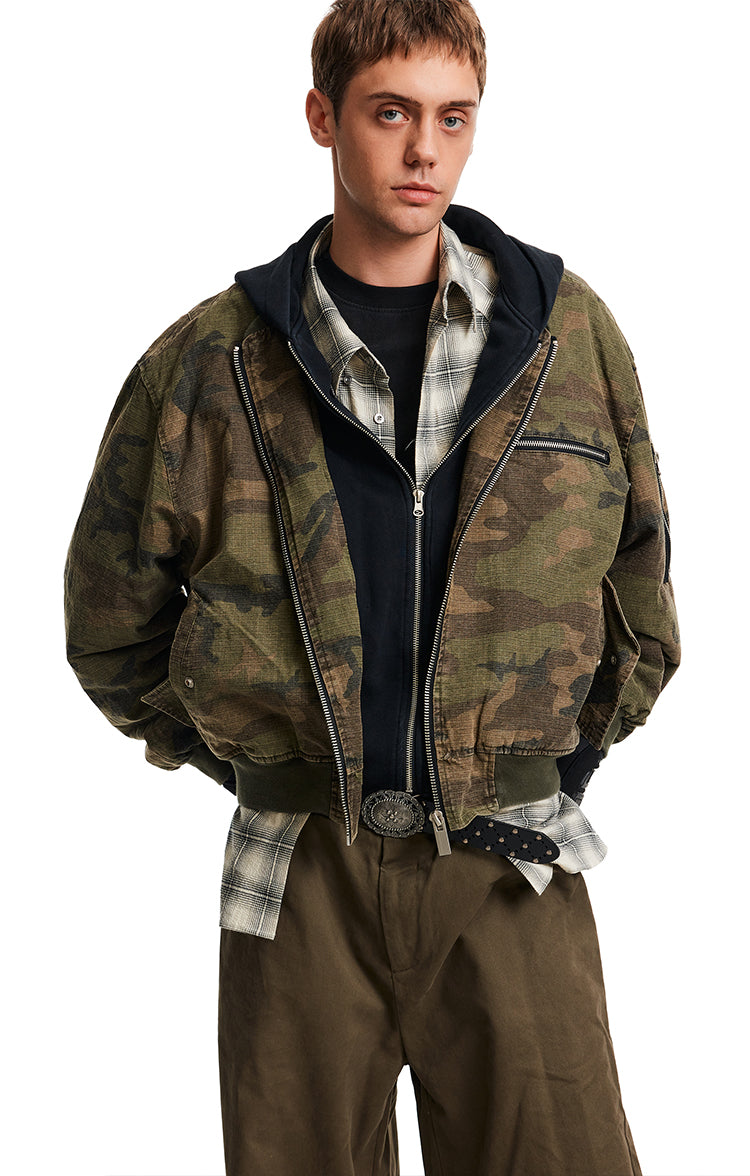 MADWITCH FAUX CAMO JACKET #AW25093
