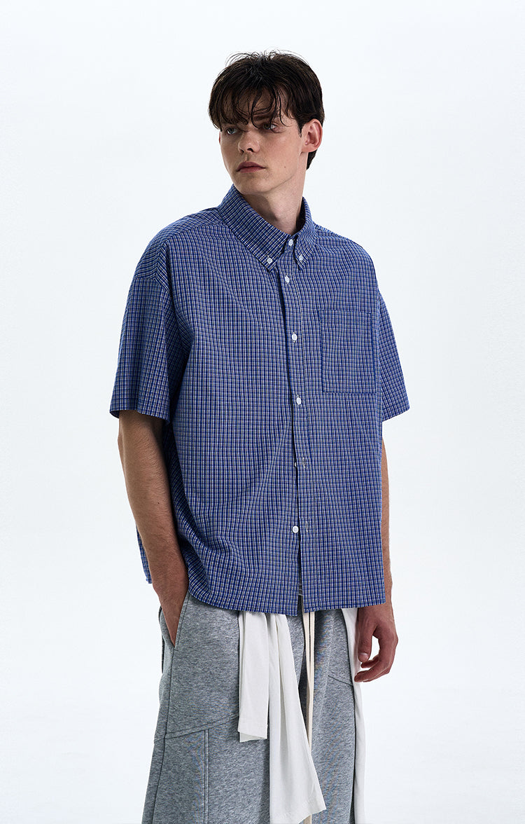 MADWITCH PREPPY PLAID SHIRT #CR216