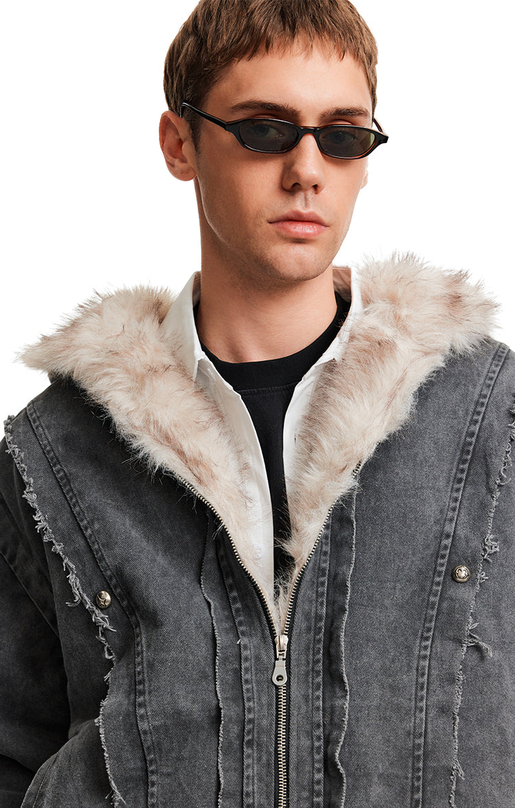 MADWITCH SHEAR CROP PARKA #BM325