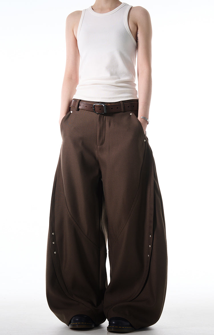 MADWITCH LOOSE FIT WIDE-LEG DENIM PANTS #C828