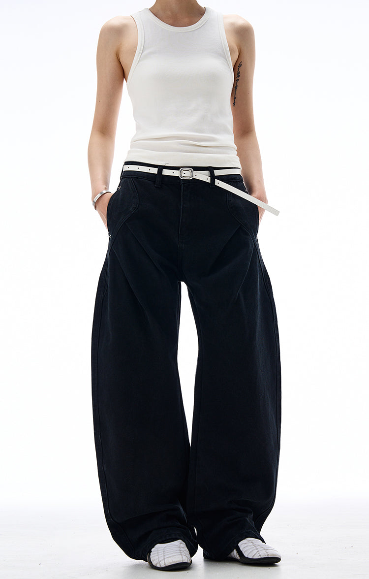 MADWITCH CLEANFIT PLEATED CARGO PANTS #AB1027