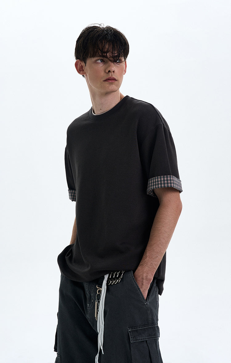 MADWITCH VINTAGE ROLLED HEM TEE #C1785C25