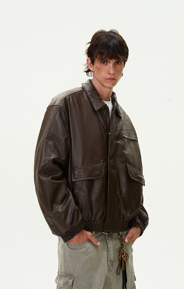 MADWITCH RETRO LEATHER JACKET #RW125