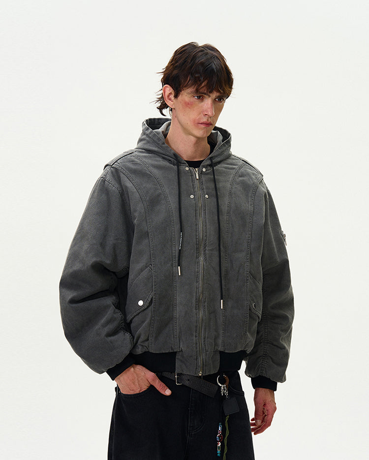 MADWITCH VINTAGE LOOSE-FIT COTTON JACKET #BM254