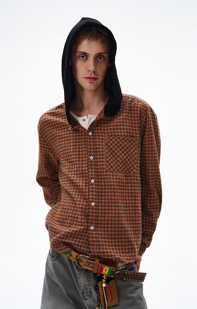 MADWITCH UNISEX COMMUTER HOODED SHIRT #CR602