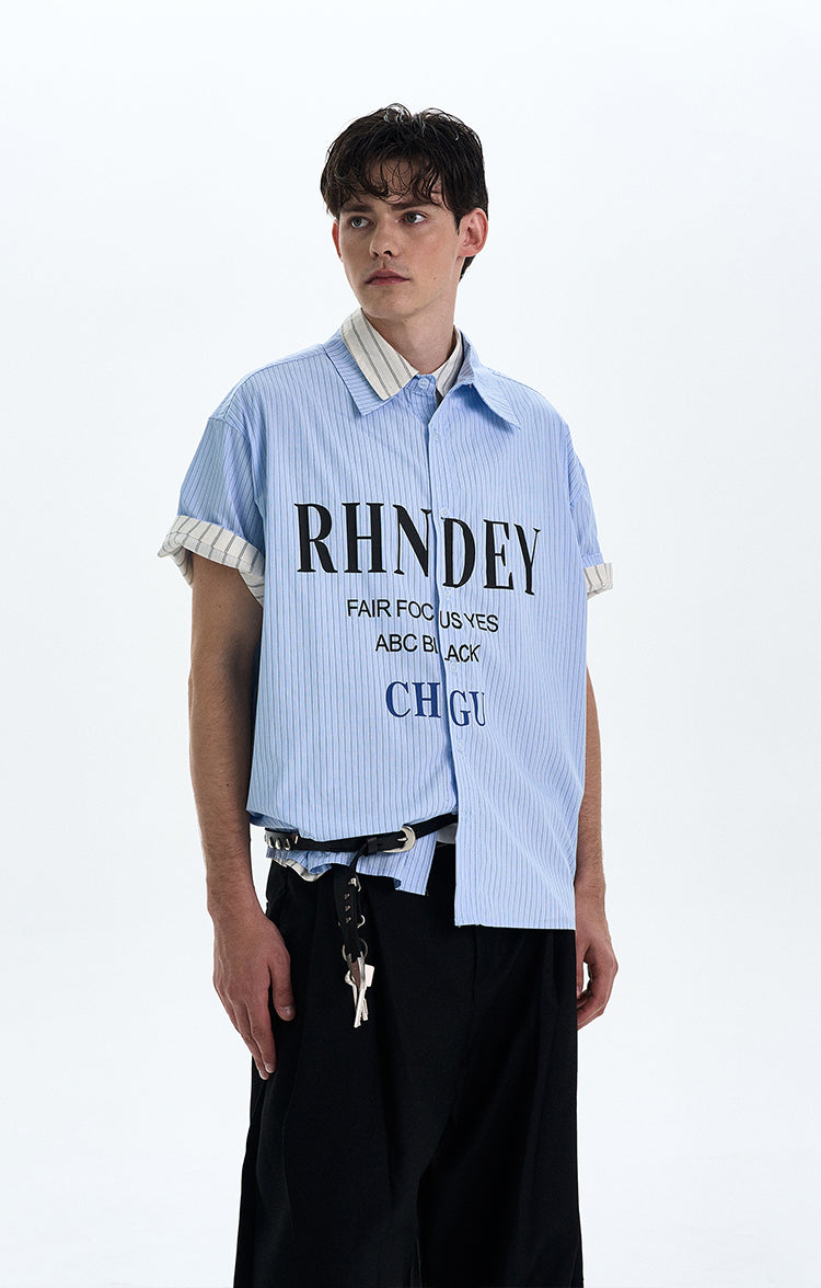 MADWITCH PRINTED SHORT SLEEVED SHIRT #L802
