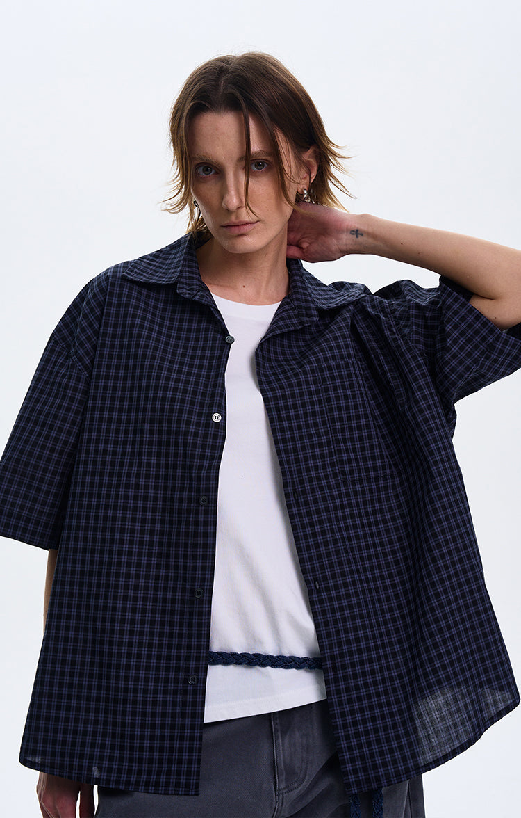 MADWITCH CHECKERED SHIRT JACKET #L817