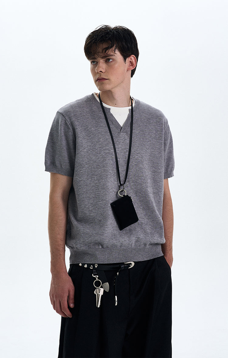 MADWITCH CLEANFIT V-NECK SHORT SLEEVE TEE #RS8358