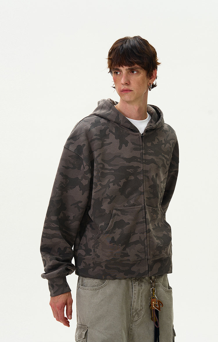 MADWITCH CAMOUFLAGE HOODED TOP #0188