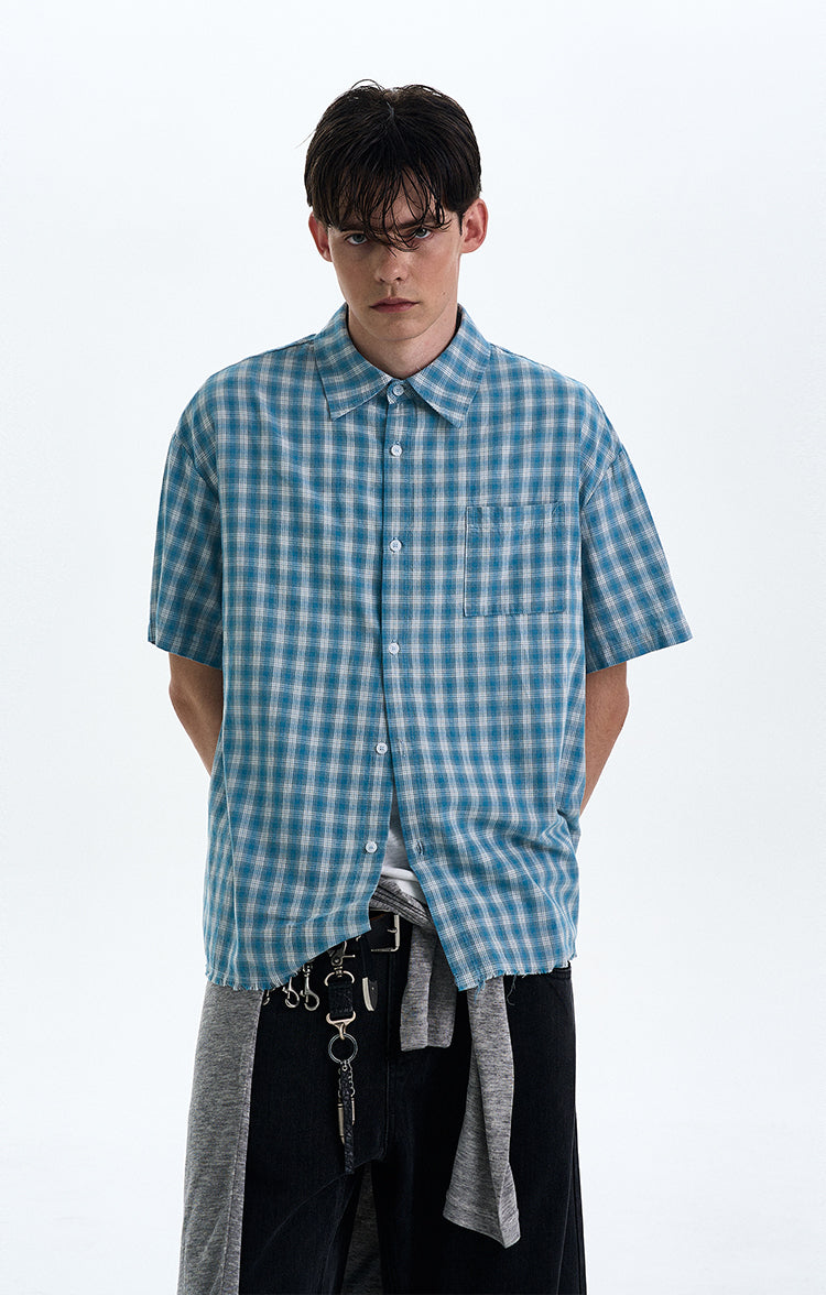 MADWITCH VINTAGE PLAID SHIRT #RC189