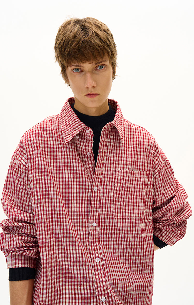 MADWITCH UNISEX VERSATILE CHECKERED SHIRT #CR6213