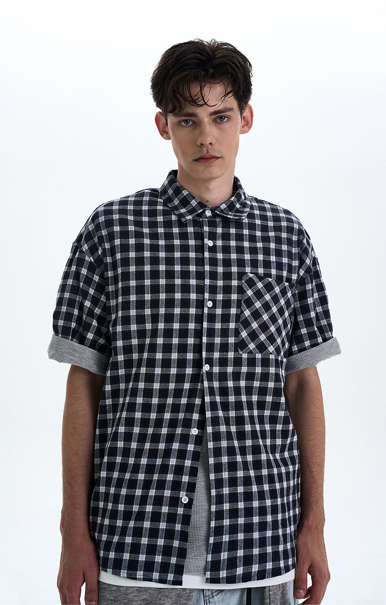 MADWITCH DETACHABLE HOODED SHORT SHIRT #RC218