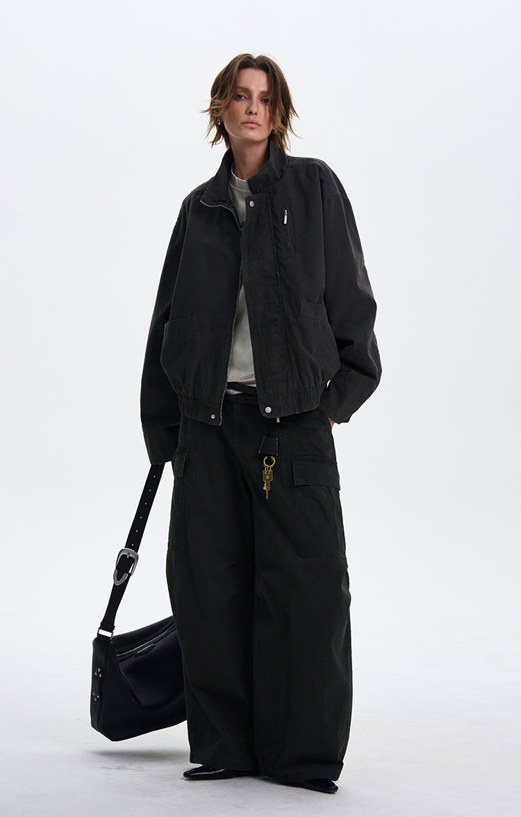 MADWITCH CROPPED BOMBER JACKET #171-1