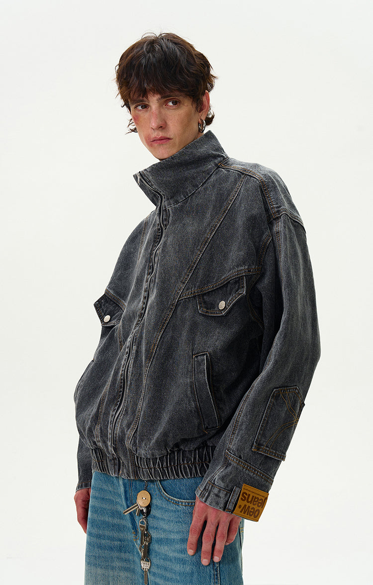 MADWITCH WASHED DENIM JACKET #G6471