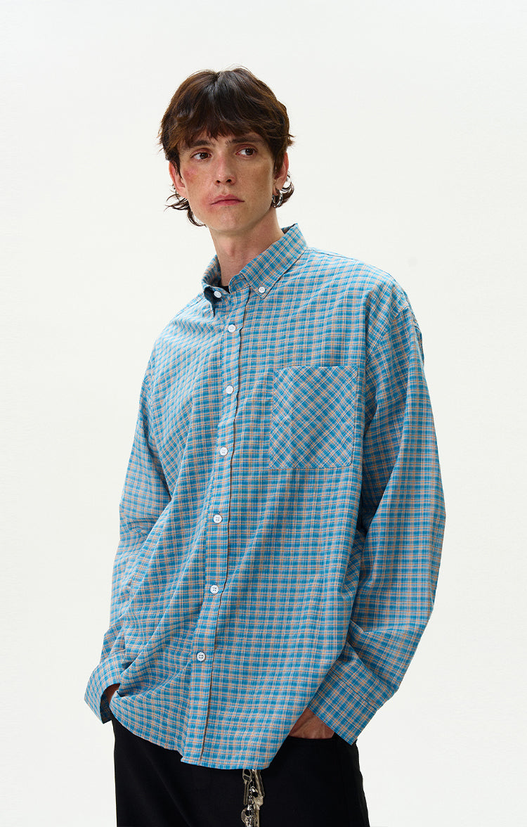 MADWITCH VINTAGE PLAID SHIRT #NR4269
