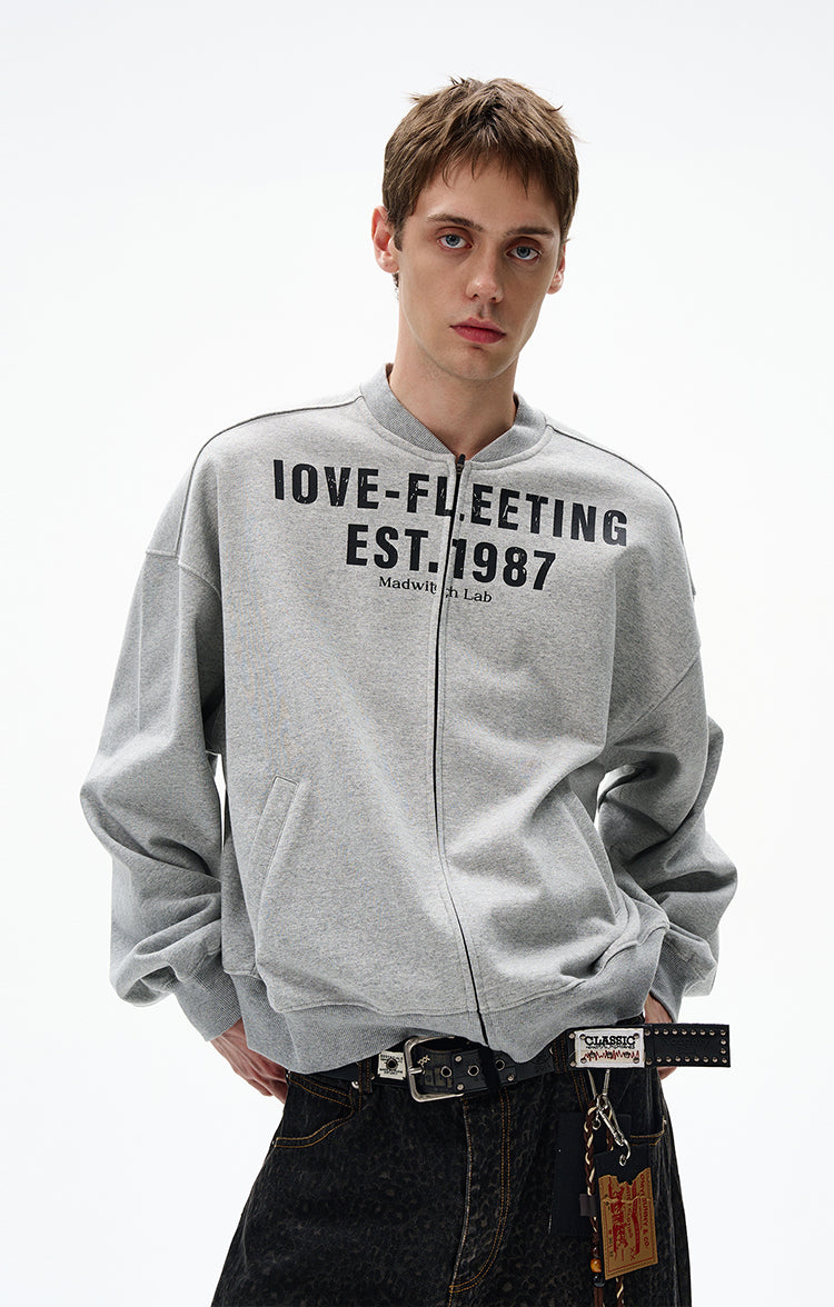 MADWITCH UNISEX VINTAGE ZIP-FRONT SHIRT #MD4153