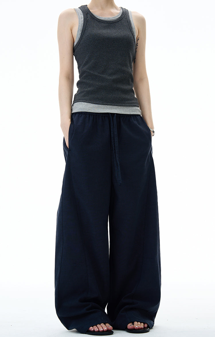 MADWITCH MINIMALIST WIDE LEG PANTS #DS2512