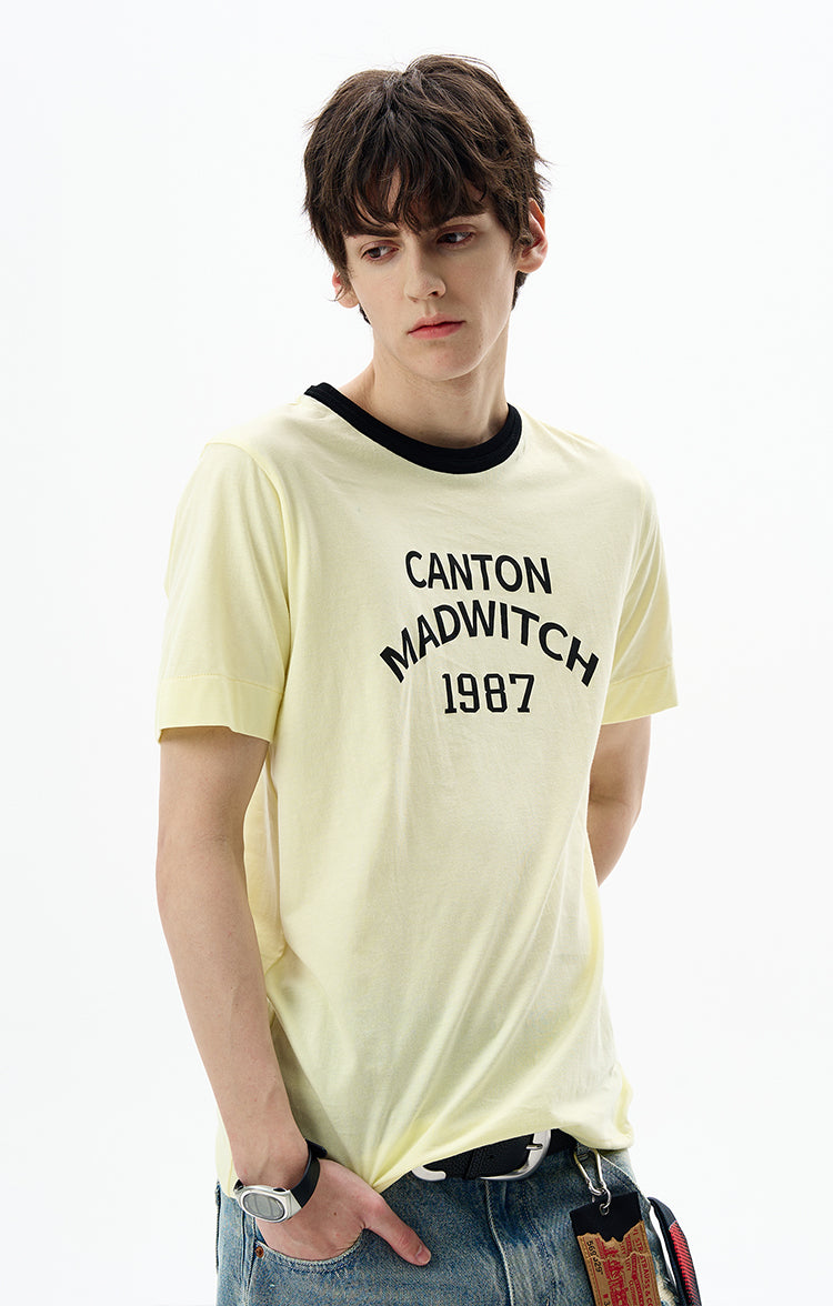 MADWITCH CREW NECK DROP SHOULDER TEE #MD4198