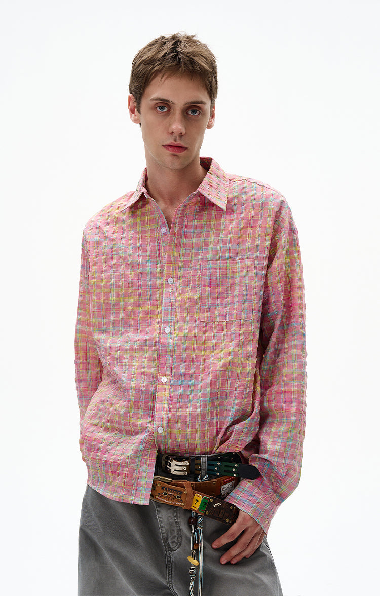 MADWITCH UNISEX BUBBLE COTTON LONG SLEEVE SHIRT #CR6218
