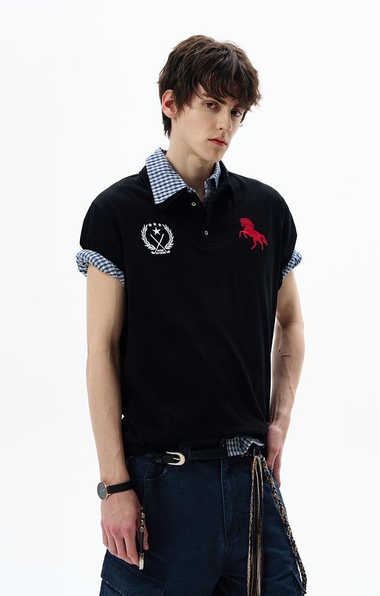 MADWITCH BADGE EMBROIDERED POLO #251388