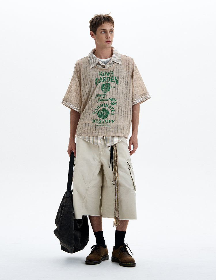 MADWITCH LAYERED KNIT TEE #T70