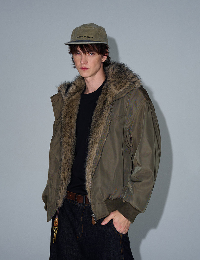 MADWITCH FAUX FUR PARKA COAT #990219