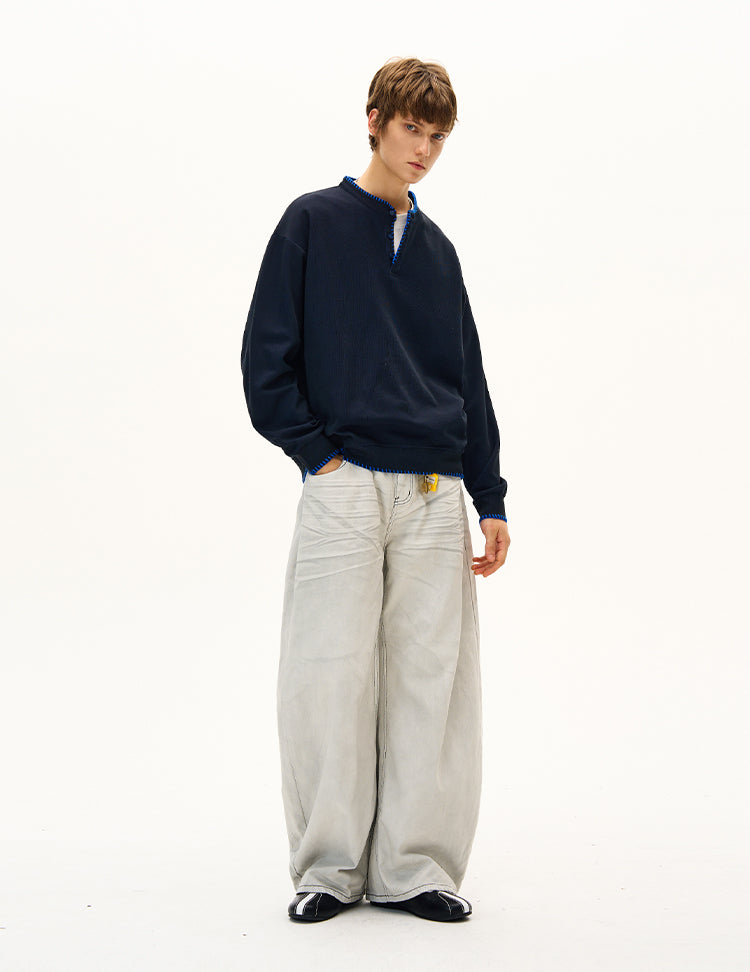 MADWITCH UNISEX RELAXED FIT CASUAL LONG SLEEVE #C258Q25