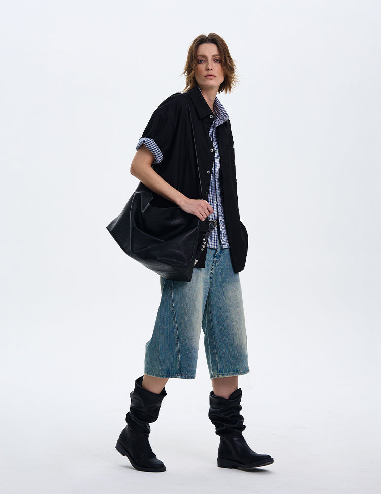 MADWITCH SOLID COLOR CASUAL T-SHIRT #AW2533