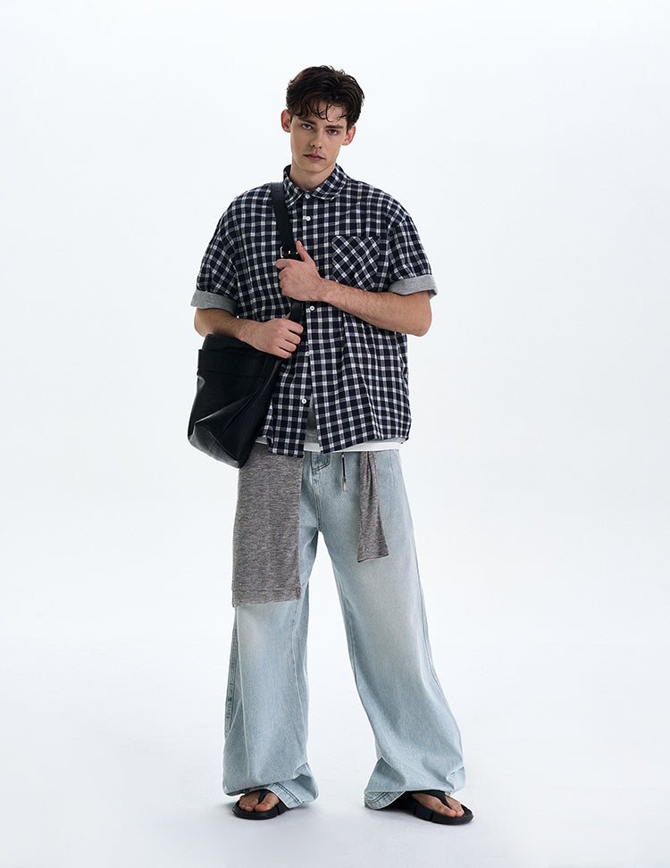 MADWITCH DETACHABLE HOODED SHORT SHIRT #RC218