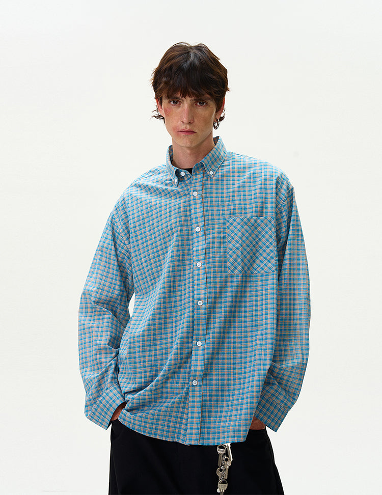 MADWITCH VINTAGE PLAID SHIRT #NR4269
