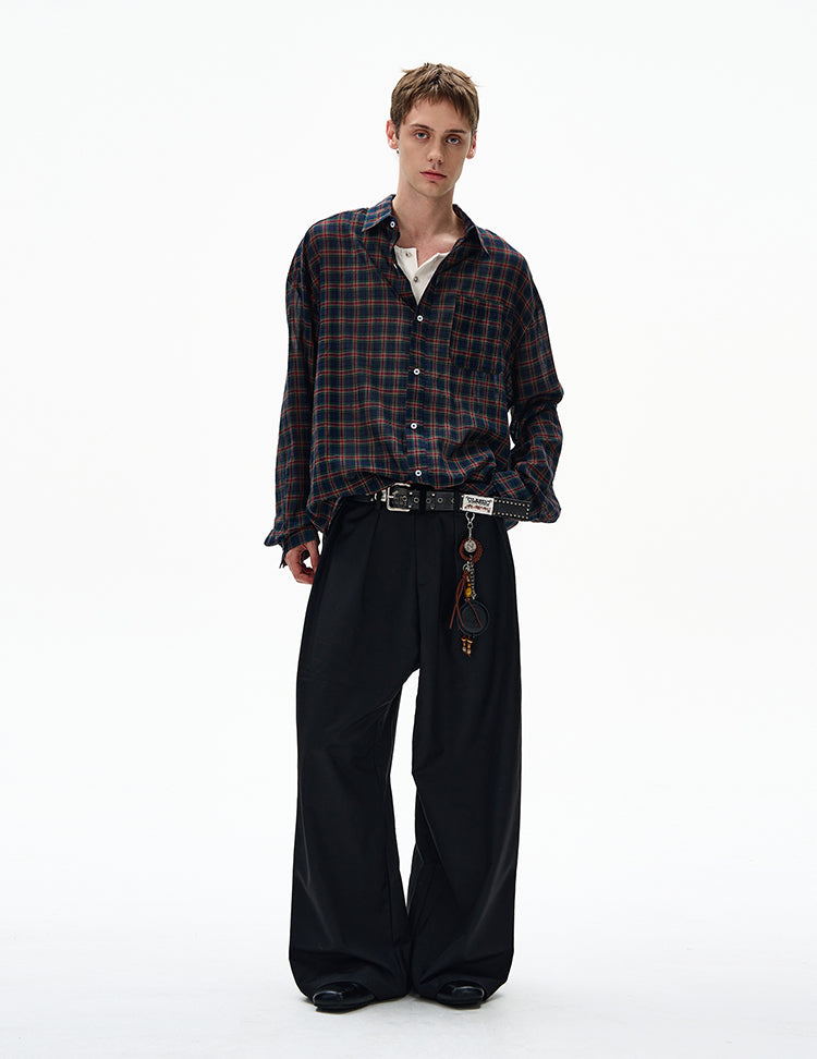 MADWITCH UNISEX VINTAGE OLD MONEY STYLE LONG SHIRT #CR606