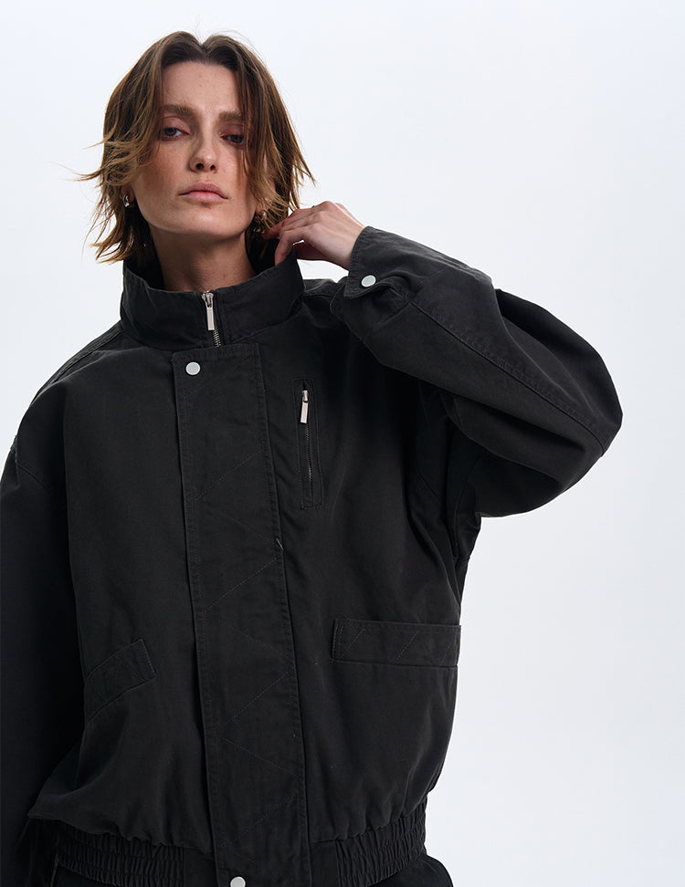 MADWITCH CROPPED BOMBER JACKET #171-1