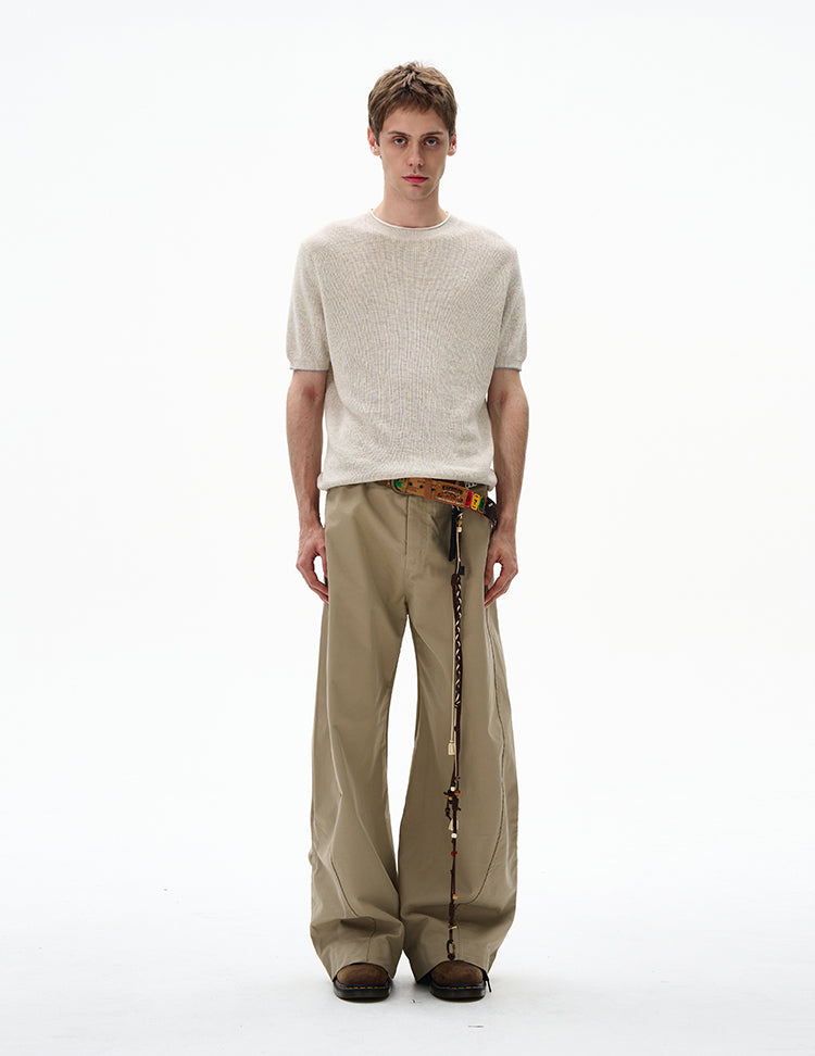 MADWITCH RETRO MINIMALIST KNIT TEE #250115