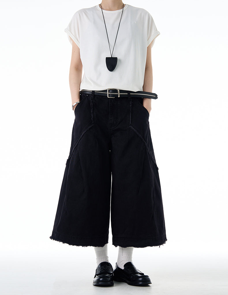 MADWITCH VINTAGE RAW-EDGE CARGOS #CK3529B