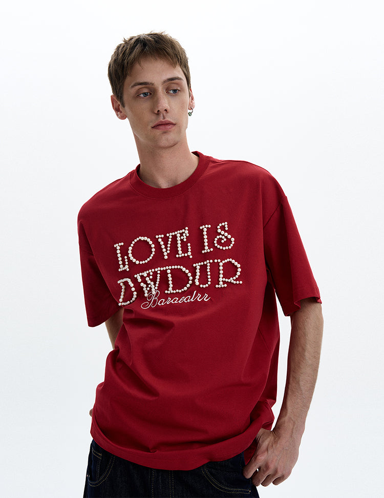 MADWITCH PEARL STUDDED TEE #5865