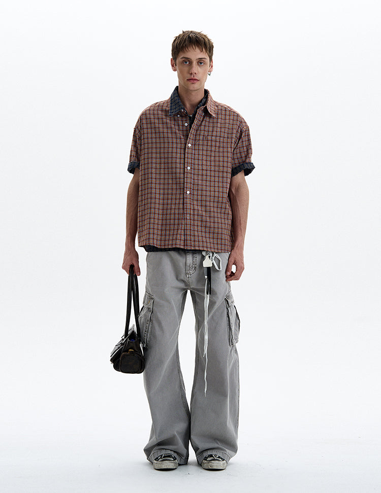 MADWITCH CONTRAST COLLAR SHIRT #CR230/CR232