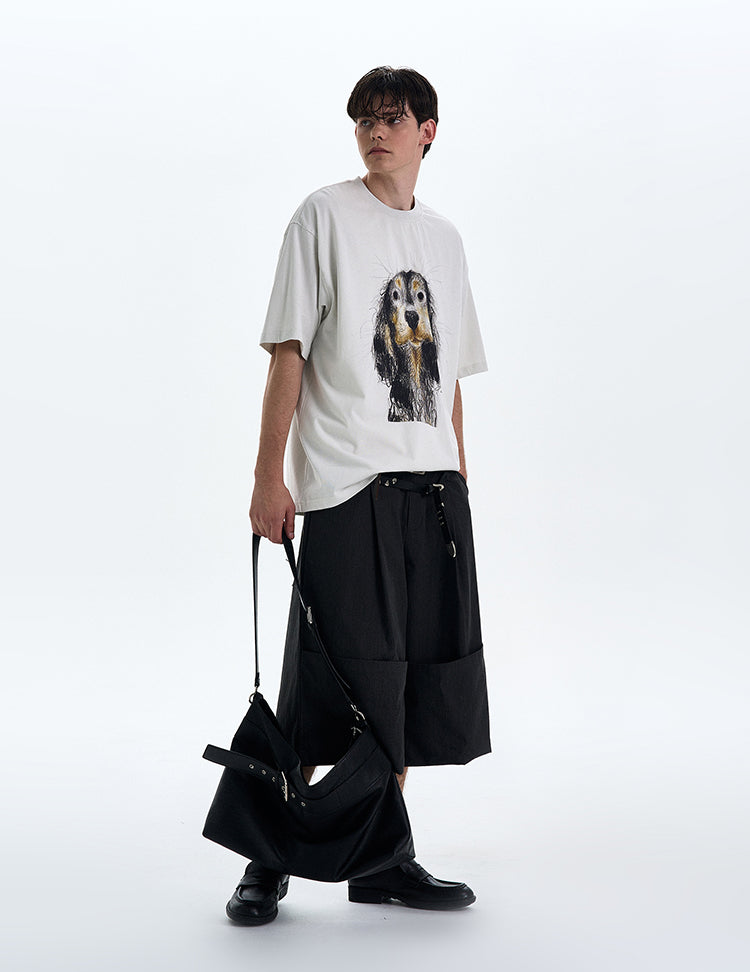 MADWITCH PUPPY PRINT TEE #990635