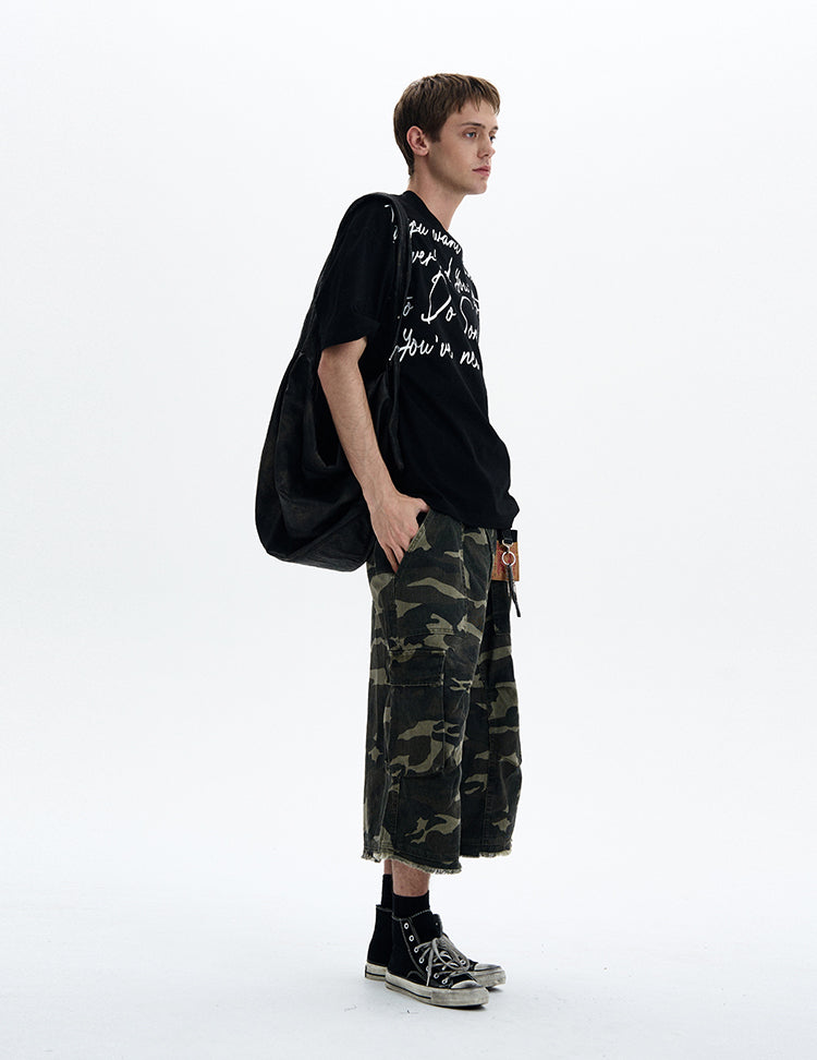 MADWIT LETTER PRINT TEE #27344