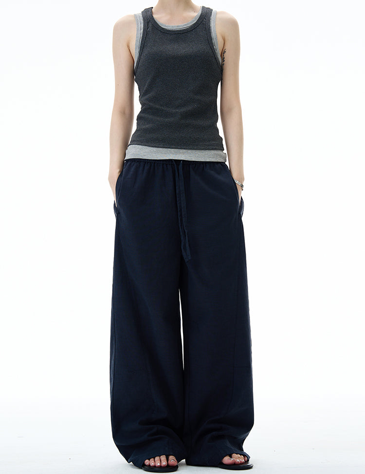 MADWITCH MINIMALIST WIDE LEG PANTS #DS2512