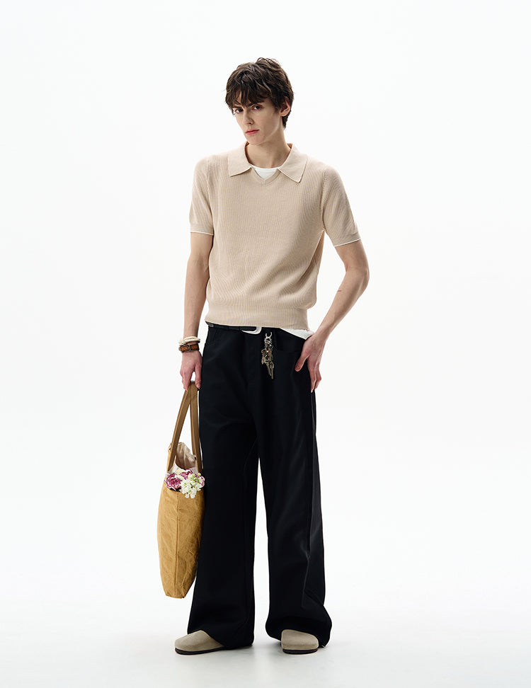 MADWITCH SILK-LIKE KNIT TSHIRT #YF902