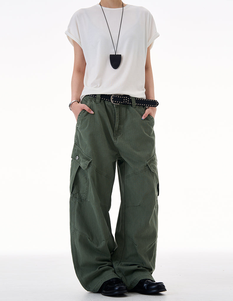 MADWITCH UTILITY RELAXED FIT PANTS #CK3557