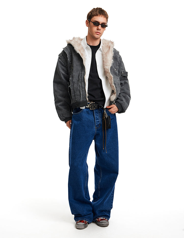 MADWITCH SHEAR CROP PARKA #BM325