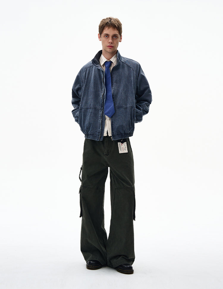 MADWITCH UNISEX DECONSTRUCTED WASHED JACKET #W223