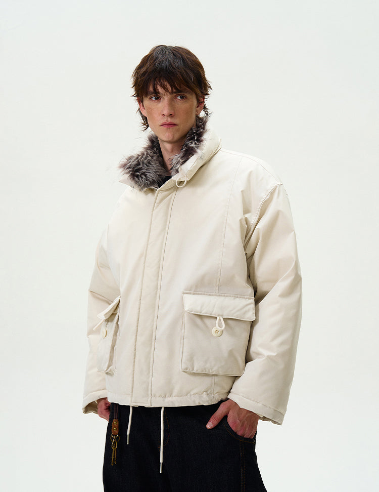 MADWITCH CROPPED UTILITY PUFFER JACKET #L315Q24