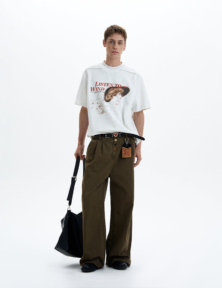 MADWIT VINTAGE GRAPHIC TEE #25081