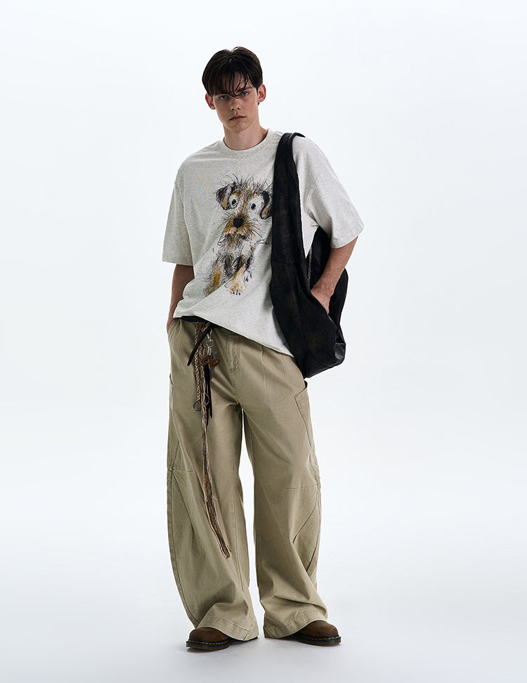 MADWITCH PUPPY PRINT TEE #990599