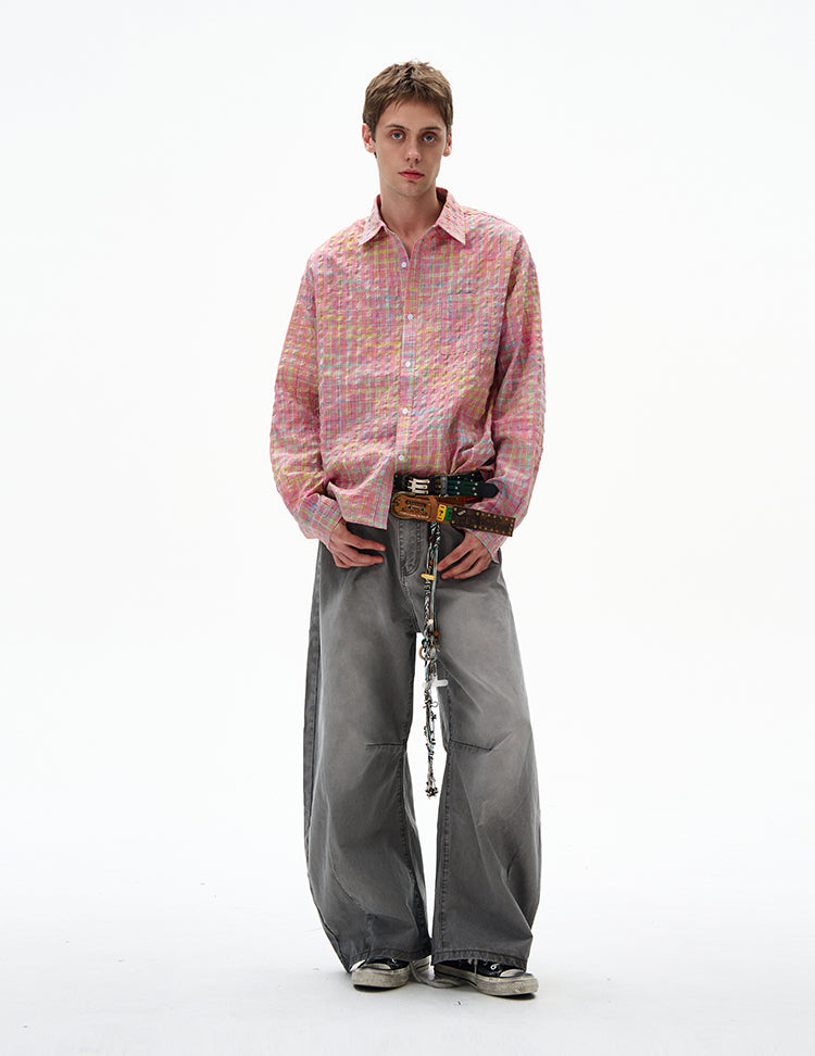 MADWITCH UNISEX BUBBLE COTTON LONG SLEEVE SHIRT #CR6218