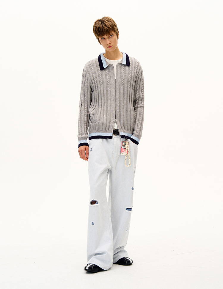 MADWITCH UNISEX KNIT CARDIGAN SWEATER #AK064